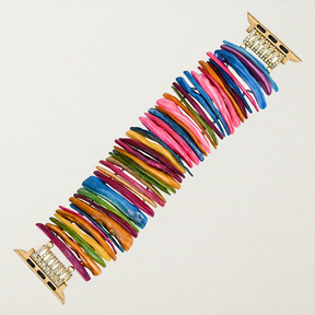 Gold Dopamine Shell Stretch Apple Watch Strap