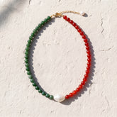 Viva México Pearl Beaded Necklace