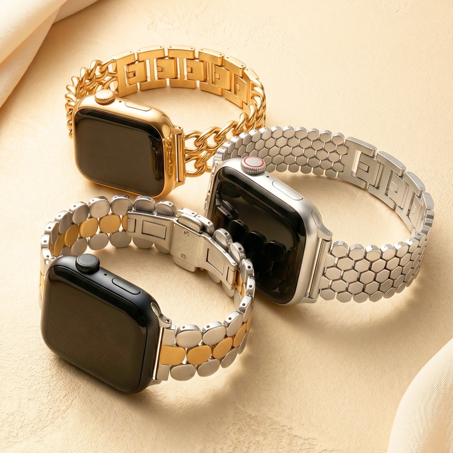 Golden Braid Luxury Apple Watch Strap