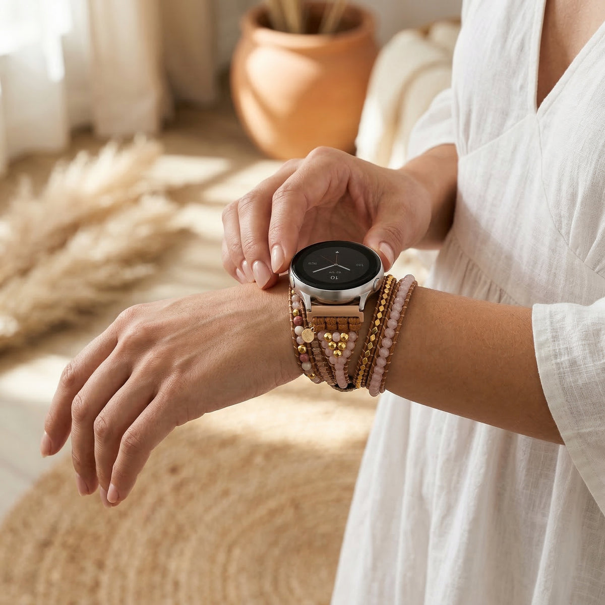 Golden Rose Quartz Samsung Galaxy Watch Strap