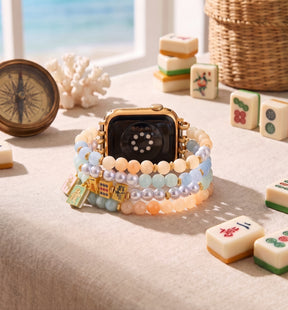 Lucky Mahjong Stretch Apple Watch Strap