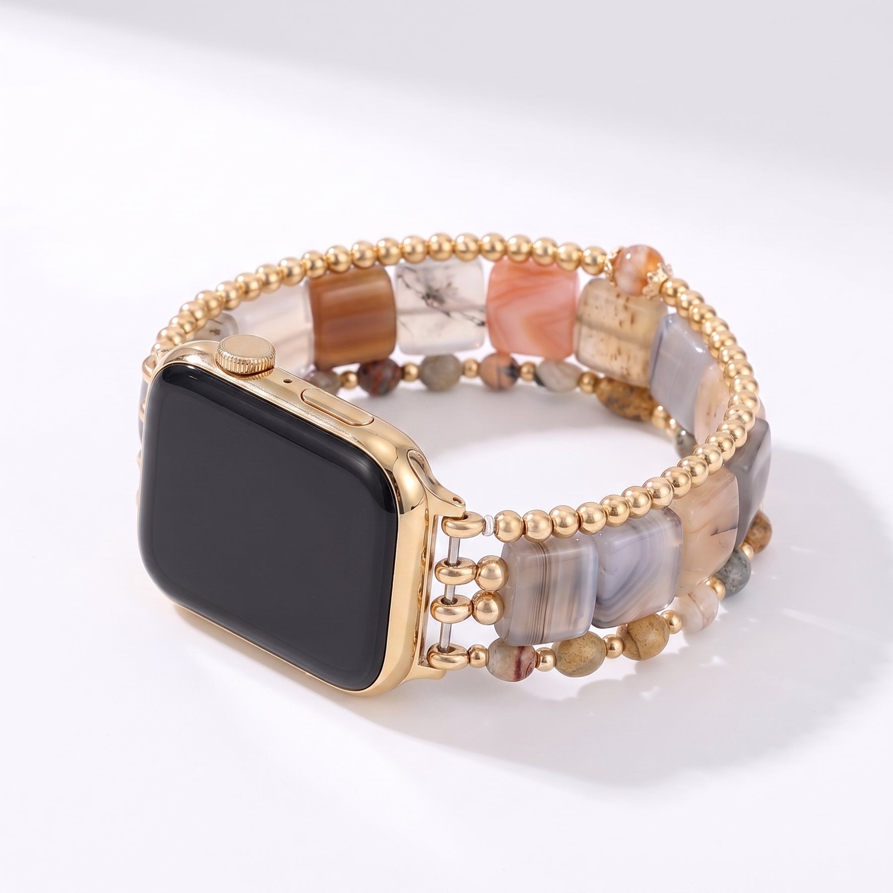 Desert Flame Carnelian Stretch Apple Watch Strap