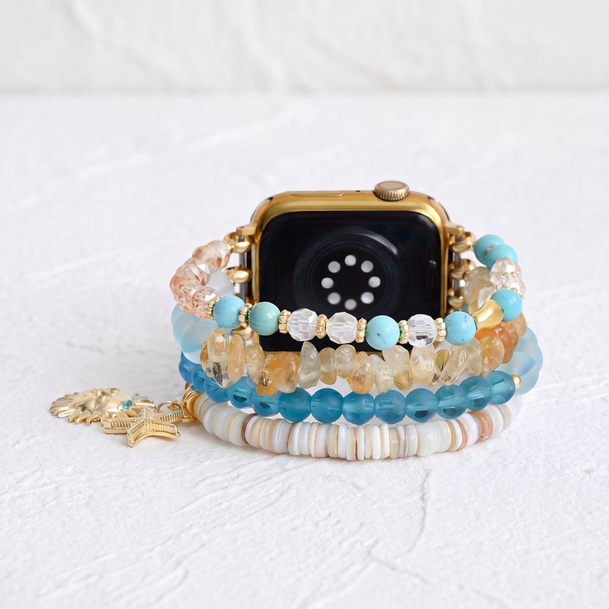 Seaside Glow Stretch Apple Watch Strap