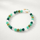 Chunky Green Beaded Necklace