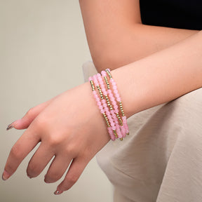 Rose Quartz Radiance Bracelet Set