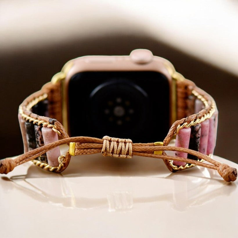 Blooming Rhodonite Apple Watch Strap