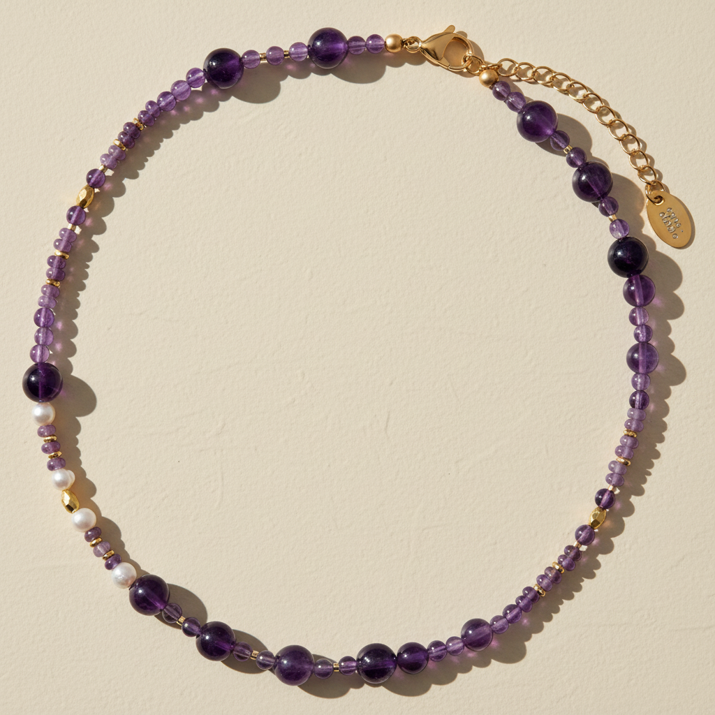 Amethyst & Pearl Harmony Necklace
