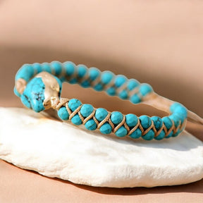 Ethnic Turquoise Charm Bracelet