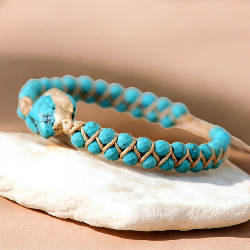 Ethnic Turquoise Charm Bracelet