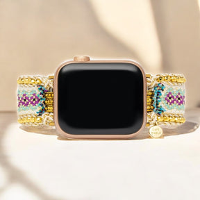 Golden Flower Apple Watch Strap