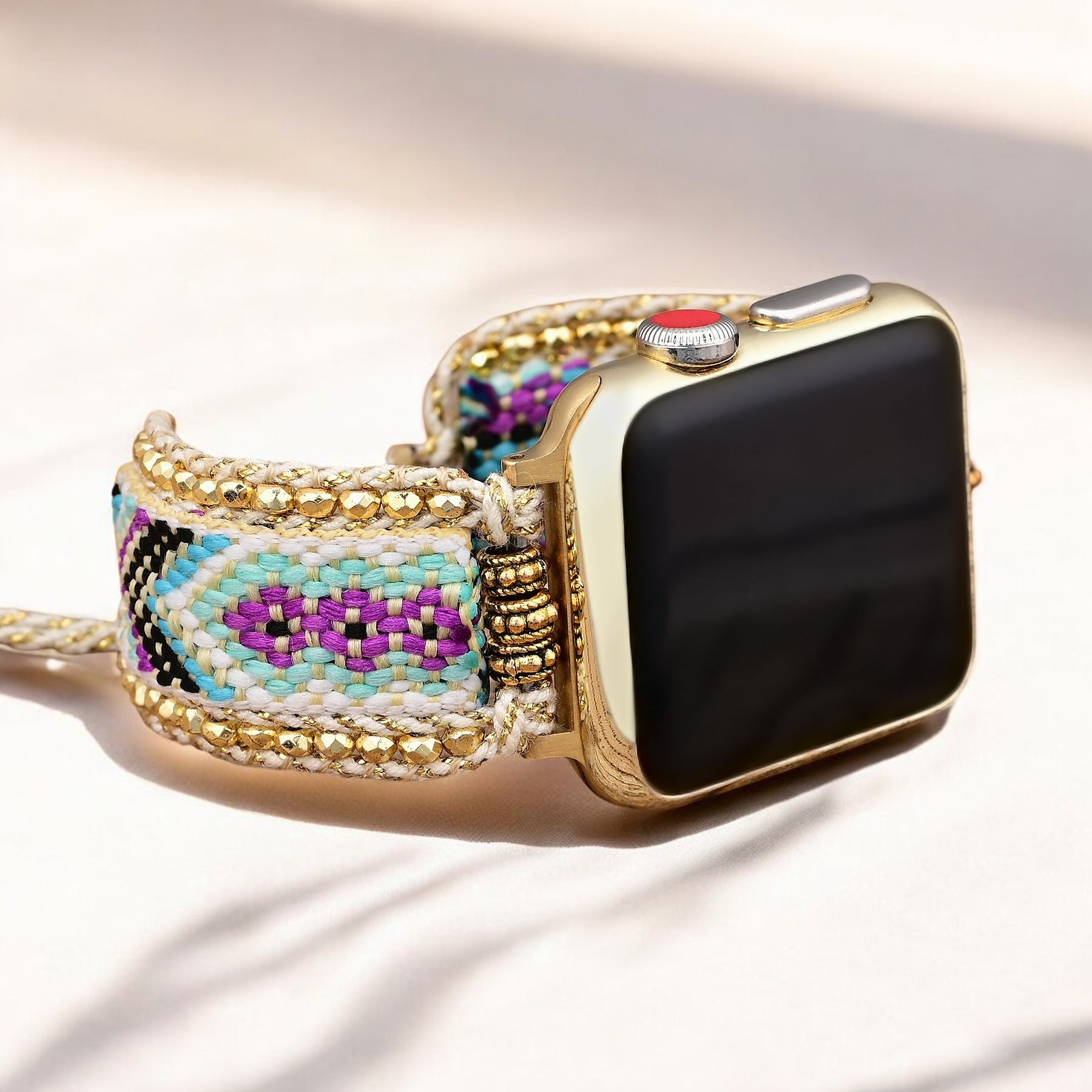 Golden Flower Apple Watch Strap
