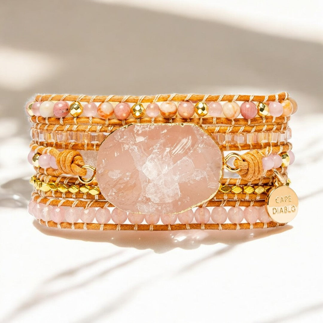 Golden Rose Quartz Bracelet