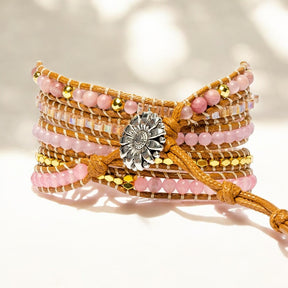 Golden Rose Quartz Bracelet