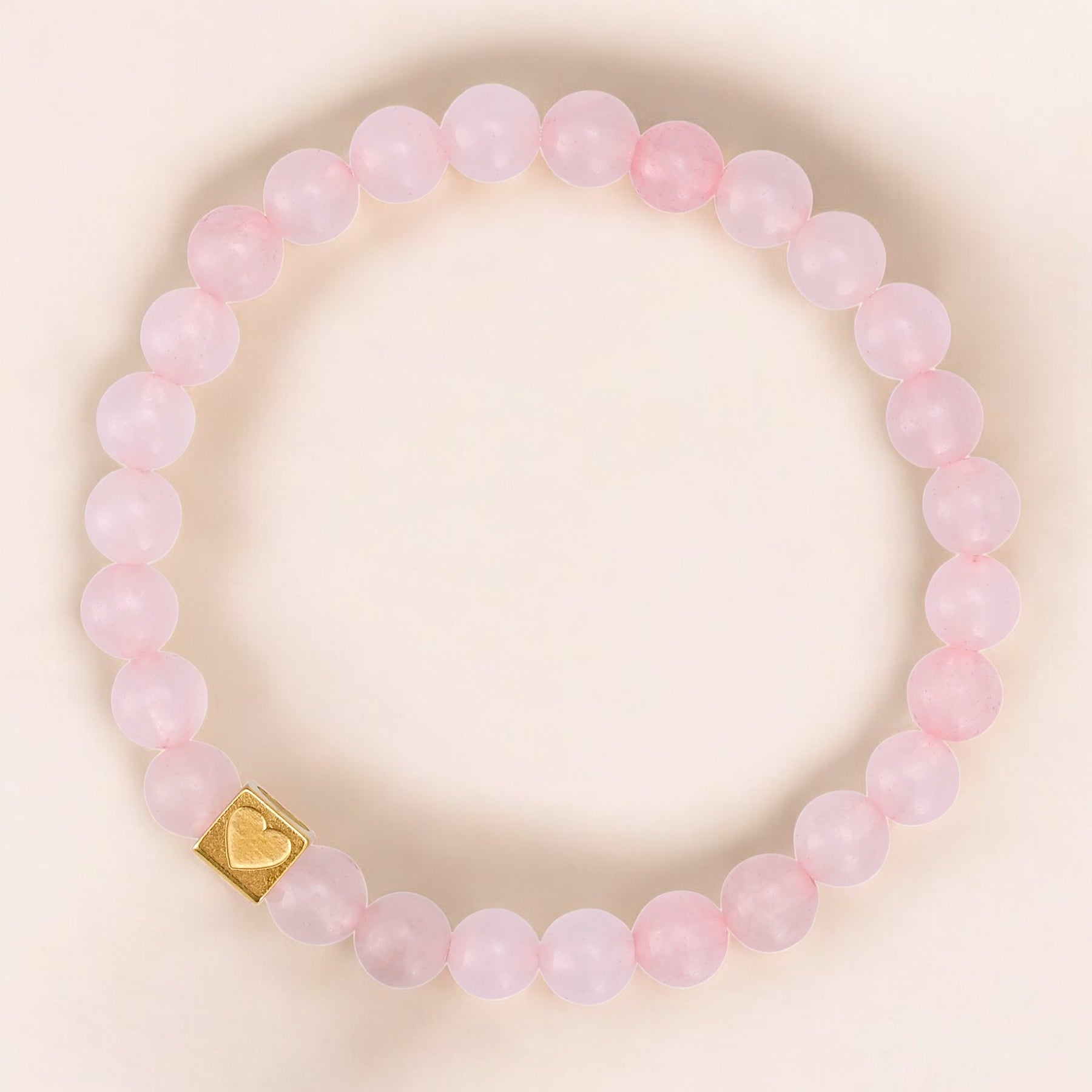 Valentine's Gold Love Beads Bracelet