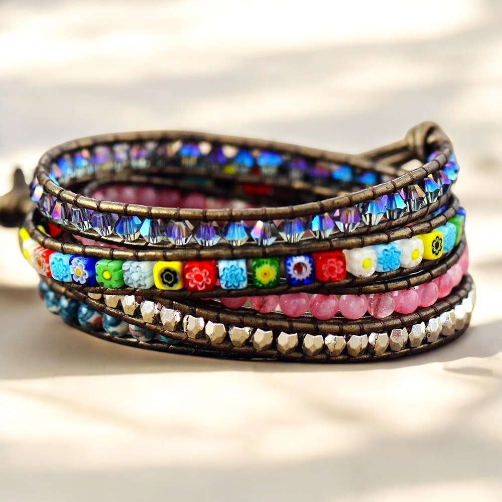Healing Flower Protection Wrap Bracelet