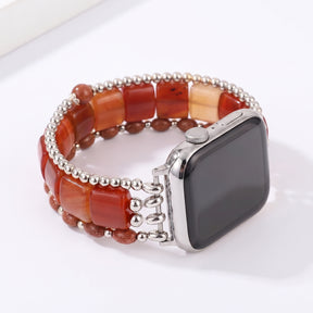 Golden Hour Agate Stretch Apple Watch Strap