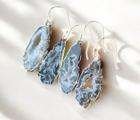 Natural Agate Dangle Earrings