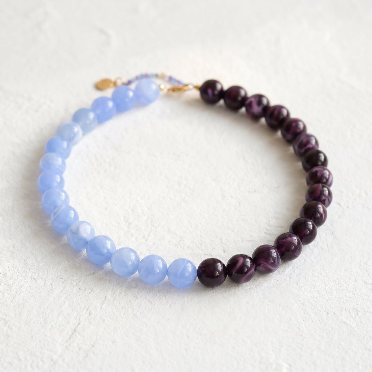 Chunky Blue Beaded Necklace