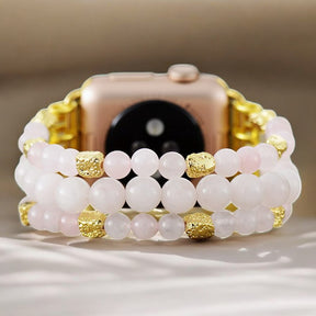 Rose Quartz Stretch Apple Watch Strap