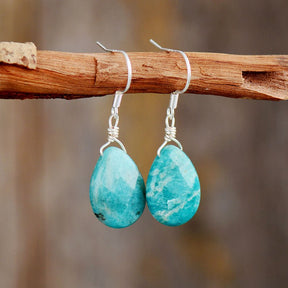 Amazonite Ocean Earrings - Cape Diablo