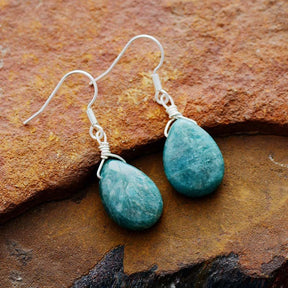 Amazonite Ocean Earrings - Cape Diablo