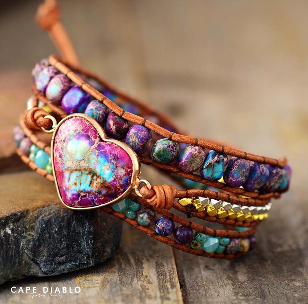 Intense Desire Protection Wrap Bracelet - Cape Diablo